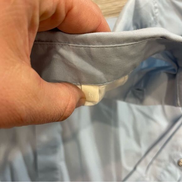 DIESEL Light Blue Slim Fit Casual Dress Shirt sz L - Picture 5 of 6